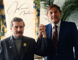 Lech Wałęsa i Tadeusz Glista w październiku 1980 r.