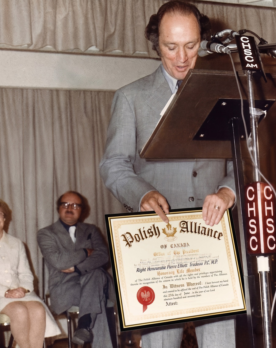 Pierre Trudeau -Polish Alliance of Canada